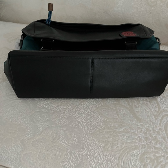 Coach black and purple messenger retro bag and sea green canvas. NWT - Picture 8 of 16